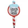 Lumineo Acrylic LED Santa Stop Here Sign 67cm