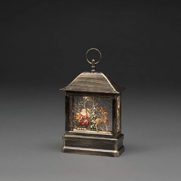 Konstsmide Santa With Sleigh Slim Water Lantern 1 Konstsmide Santa With Sleigh Slim Water Lantern