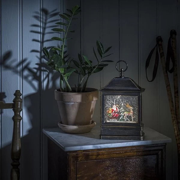 Konstsmide Santa With Sleigh Slim Water Lantern 2 Konstsmide Santa With Sleigh Slim Water Lantern - Image 2