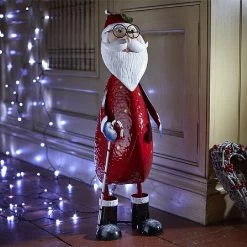 Three Kings Polka Santa XL Wobbling Ornamental Santa