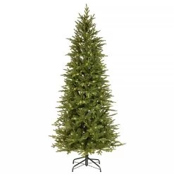 National Tree Company 7.5ft Pre-Lit Bedminster Slim Spruce Artificial Christmas Tree