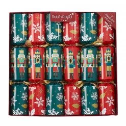 Robin Reed Racing Nutcracker 13" Christmas Crackers (Pack Of 6)