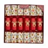 Robin Reed Racing Reindeer 13" Christmas Crackers (Pack Of 6)