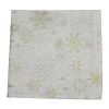 Peggy Wilkins Snow Crystal Champagne Christmas Napkin - Pack Of 4