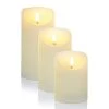 Premier Set Of 3 Flickerbright LED Candles With Timer