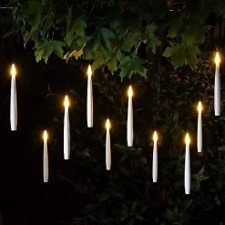 10 Floating LED Magic Candles String Lights