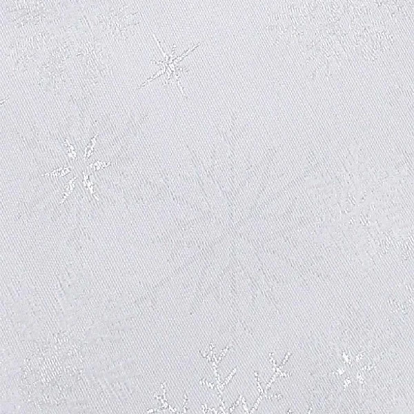 Peggy Wilkins Snow Crystal White & Silver Christmas Tablecloth 53"x88" 1 Peggy Wilkins Snow Crystal White & Silver Christmas Tablecloth 53"x88"