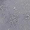 Peggy Wilkins Snow Crystal Grey Christmas Tablecloth 53"x88"