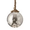 Lumineo Warm White Micro LED Glass Rope Ball 20cm