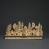 Konstsmide Wooden Silhouette House & Figures With 17 LEDs