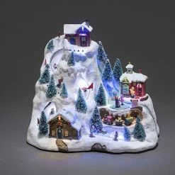 Konstsmide Christmas Ski Mountain Decor With Music