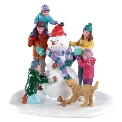 Lemax Snowman Teamwork -Tinsel Nest Sales Store 1118776 2