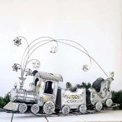 LED Metal Train With Smoke