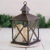 Bronze Triple LED Candle Lantern