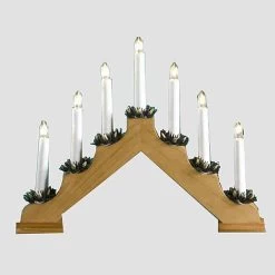 Konstsmide Simple Light Oak Candle Welcome Light