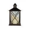 Premier Bronze Triple LED Candle Lantern 40cm