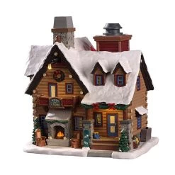 Lemax Thicket Falls Cabin