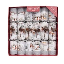 Robin Reed Aspen Sparkle 12" Christmas Crackers - Pack Of 6