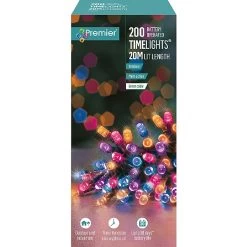 Premier Rainbow Battery Operated Timer Lights (200 LEDs) -Tinsel Nest Sales Store 1156749 3