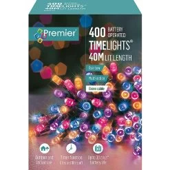 Premier Rainbow Battery Operated Timer Lights (400 LEDs) -Tinsel Nest Sales Store 1156750 3