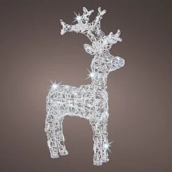 Lumineo Cool White LED Acrylic Deer 120cm