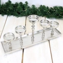 5 Pillar Candle Table Centrepiece