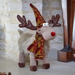 Three Kings GlamDeer Plush Standing Reindeer 54cm