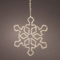 Lumineo Micro LED Metal Snowflake 37cm (220 Warm White LEDs)