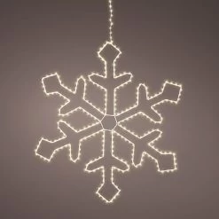 Lumineo Micro LED Metal Snowflake 57cm (335 Warm White LEDs)