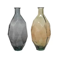 Decoris Vase Gass Brown & Grey 59cm (Assorted Colours)