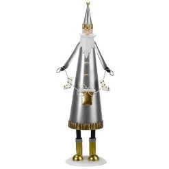 Three Kings Large Silver Gilt Santas (Assorted Designs) -Tinsel Nest Sales Store 1188917 3