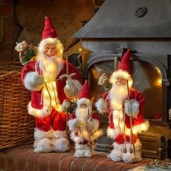 Three Kings Lit Father Christmas Red Large -Tinsel Nest Sales Store 1188950 3