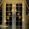 Three Kings Snowflake Light Curtain Warm White