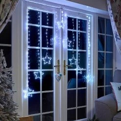 Three Kings Star Light Curtain Cool White