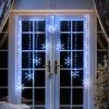 Three Kings Snowflake Light Curtain Cool White
