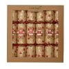 Robin Reed 12" Gingerbread Christmas Crackers - Pack Of 6