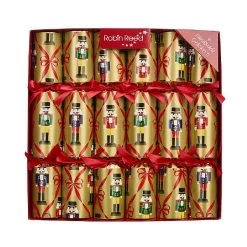 Robin Reed 12" Vintage Nutcracker Christmas Crackers - Pack Of 6