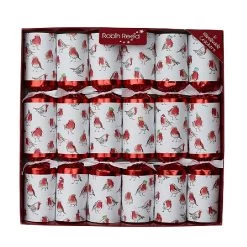 Robin Reed 13" Racing Robin Christmas Crackers - Pack Of 6