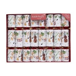 Robin Reed 10" Concerto Fanfare Christmas Crackers - Pack Of 8