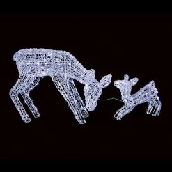 Premier 70cm Mother & Baby Deer White