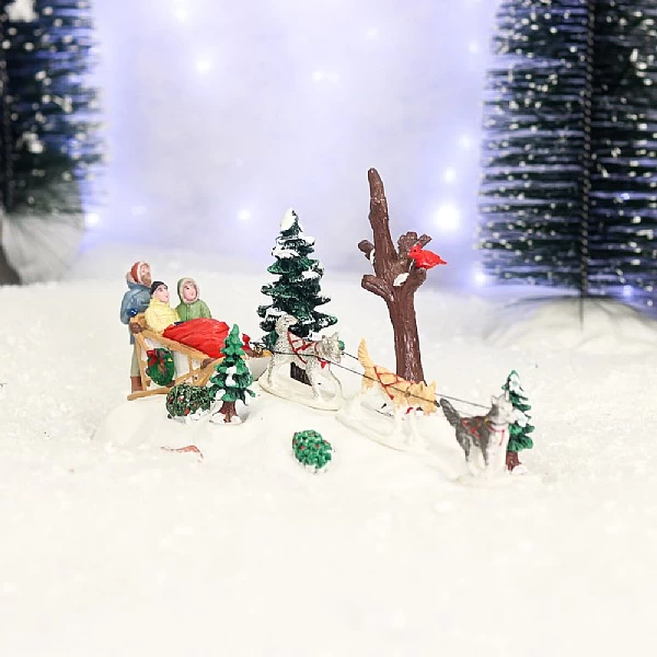 Lemax Dog Sledding Afternoon 1 Lemax Dog Sledding Afternoon