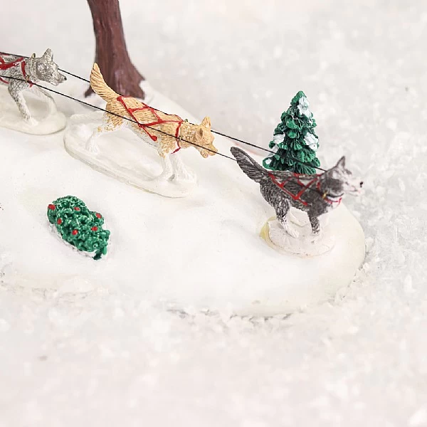 Lemax Dog Sledding Afternoon 3 Lemax Dog Sledding Afternoon - Image 3