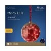 Lumineo Micro LED Red Glitter Ball Large