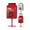KOOPMAN Post Box Red & White (Assorted Designs)