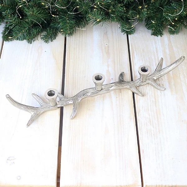 Aluminium 3 Tealight Candle Holder 1 Aluminium 3 Tealight Candle Holder