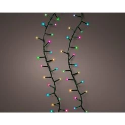 Lumineo Multicoloured Compact Twinkle Lights 1500 LEDs (Green Cable)