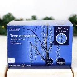 Lumineo 480 Cool White LED Cascade Cluster Lights