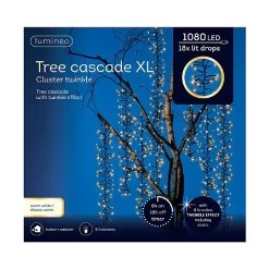 Lumineo 1080 Warm White CLW LED Cascde Cluster Lights