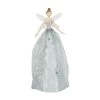 Gisela Graham Large Silver Glitter Fabric & Resin Tree Top Fairy