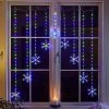 Three Kings Pastel Snowflake Curtain Lights